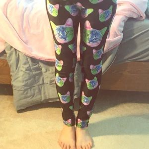 Psychedelic Cat Leggings